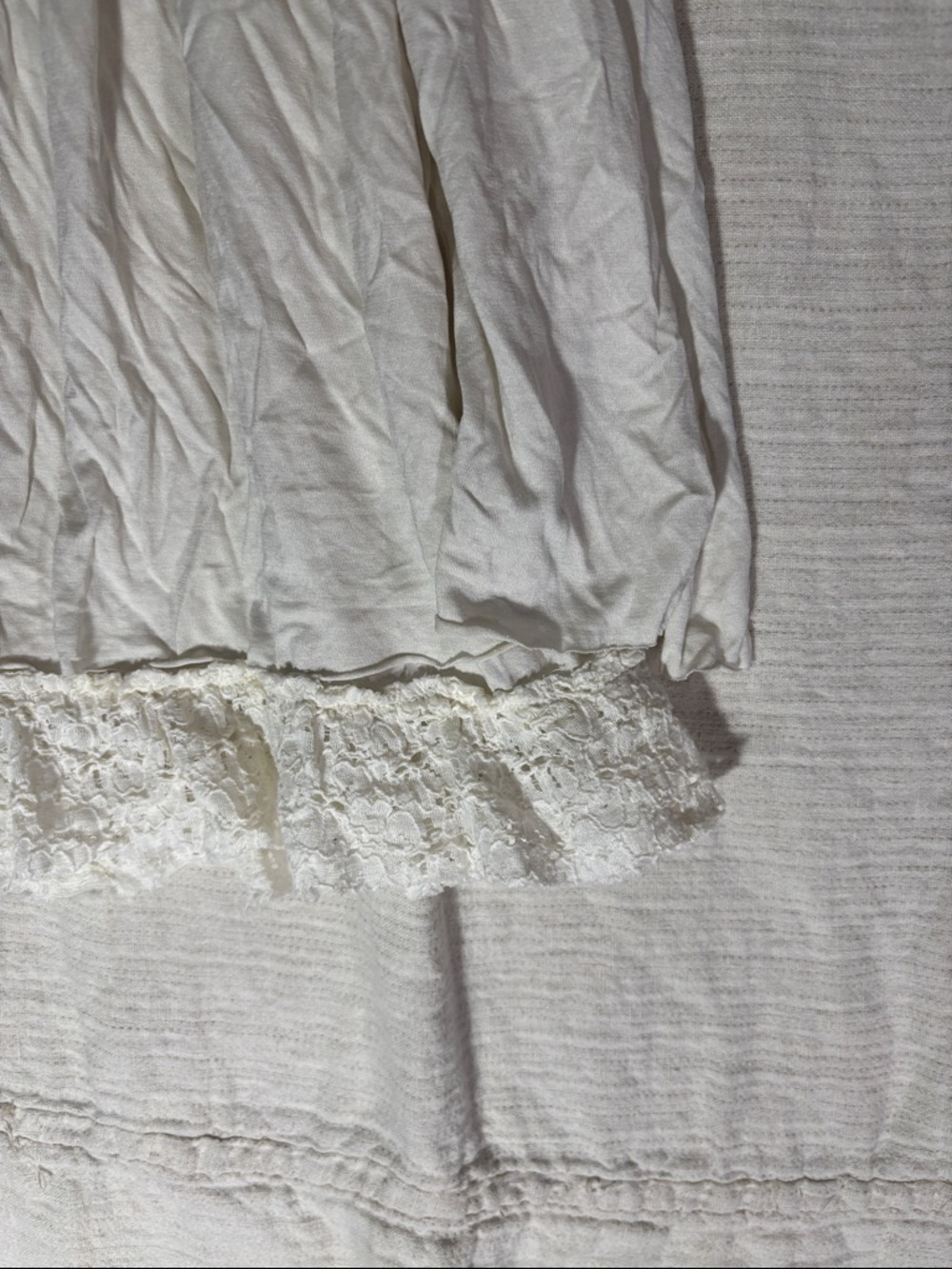 Banana Republic Heritage 100% Silk Tiered Ruffle Skirt Size 6 Cream Boho - Picture 5 of 10